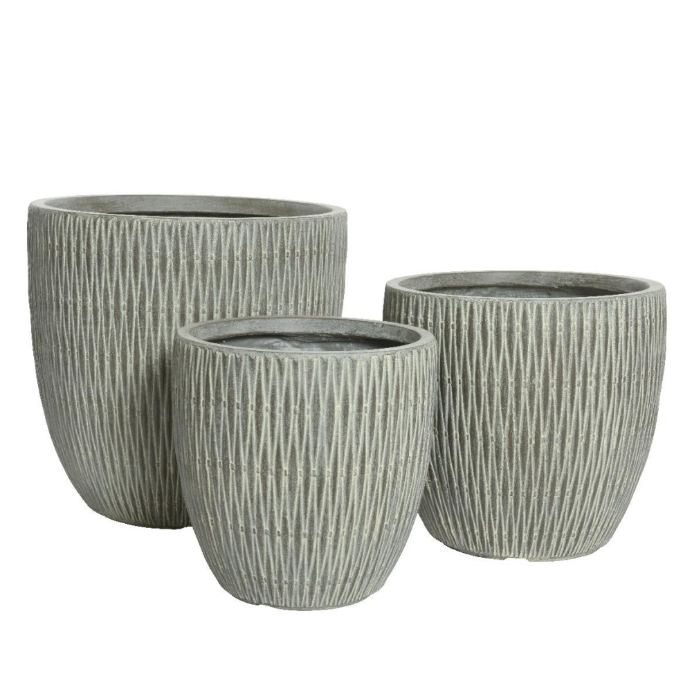 SET 3 VASI JAMES H43 GREY